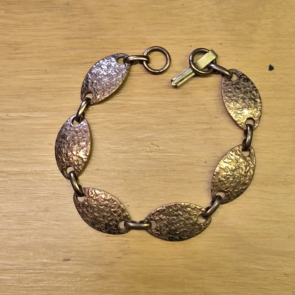 Vintage copper color metal bracelet